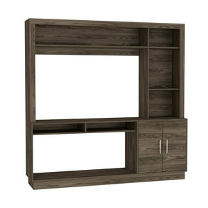 Fmfurniture - Estante Tv 55 Fm-041C - Café Oscuro