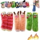 thumbnail image 1 of Coal Velvet Three-dihombressional Quirky Socks,Caliente Acogedo Fluffy Carteoon Monster Socks,Invierno Funny Pelusay Acogedo Socks (3PCS-E), 1 of 7