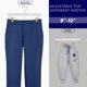thumbnail image 3 of Perchas para pantalones, faldas, color ámbar, madera blanca, con clips dorados, 24 unidades, 3 of 7