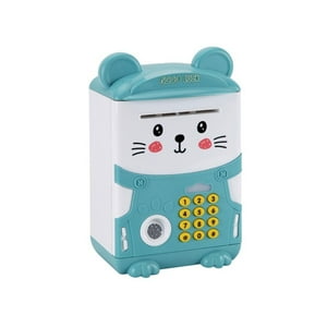 Genérico - Alcancía Gato Ahorro Automática Contraseña Sonido Y Huella