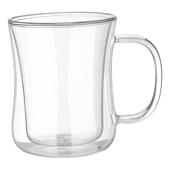 Taza Cafe Doble Pared De Vidrio 270 Ml