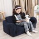 thumbnail image 2 of Silla infantil MOMCAYWEX Extra Ancha 2 en 1 Soft Sherpa Azul Oscuro, 2 of 6