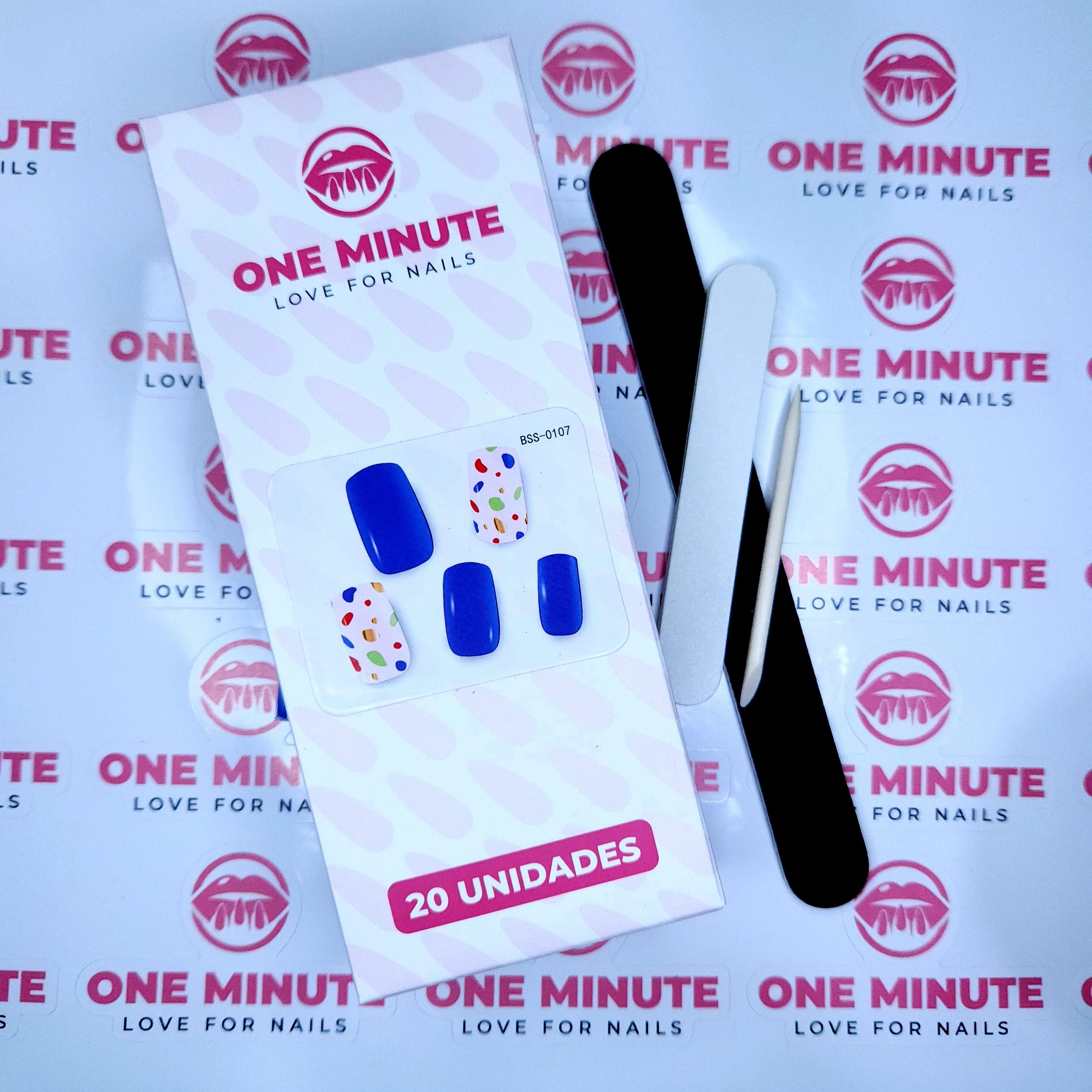 One Minute - Uñas Gel Semicuradas Diseño 107