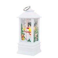 Bothyi - Linterna Colgante Led De Decoración Navideña Para Exteriores E Interiores Muñeco De Nieve Multiusos Blanco