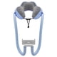 thumbnail image 4 of Cojín Del Coche Del Aeroplano De La Almohada Del Cuello Del Viaje En Forma De U De La Espuma Viscoelástica Azul, 4 of 5