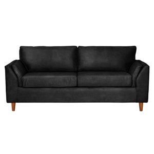 Latam Home - Sofa Milan 3C Con Resortes Pocket Cuero Kentucky Negro