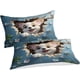 thumbnail image 3 of Juego de funda nórdica con estampado de perro, juego de ropa de cama con funda nórdica estilo anime 3D con fundas de almohada, microfibra suave para adultos, adolescentes y niños, 3 piezas., 3 of 3