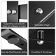 thumbnail image 5 of Organizador de estantes jkxoo 42‑69 cm negro, paquete de 2, 5 of 6