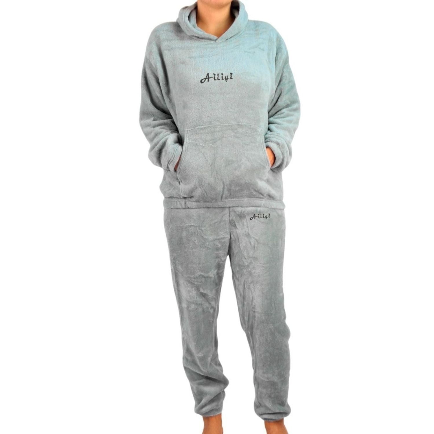 Likeshop - Pijama Mujer Polar Invierno Con Gorro Excelente Calidad 1763