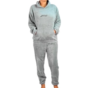 Likeshop - Pijama Mujer Polar Invierno Con Gorro Excelente Calidad 1763