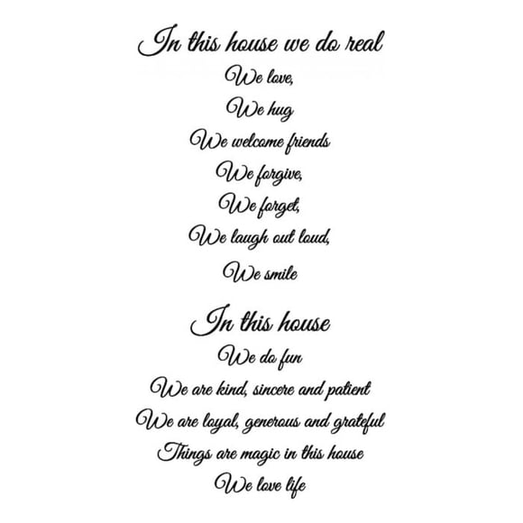 Decomural In This House Family WS-34055