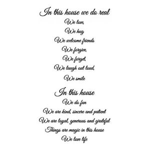 Rienda Libre Graphics - Decomural In This House Family Ws-34055