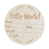 Bothyi - Letrero De Anuncio Para Recién Nacido, Letrero De Madera Para Guardería, Estilo A