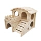 thumbnail image 1 of Casa De Madera Para Hámster, Cabaña, Jaula Divertida, Accesorios Para Lemmings, Ratón Pequeño Para Mascotas, 14cm X 13cm X 12,5 Cm, 1 of 5