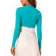 thumbnail image 3 of INSPIRE CHIC Boleros de Mujer con Mangas Largas Abiertos de Algodón Tejido Corto en Color Lila XS, 3 of 6