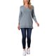 thumbnail image 2 of INSPIRE CHIC Suéter de Mujer para Otoño Invierno Cuello en V Manga Larga Suéter Oversize con Bolsillos Suelto Grueso Túnica Jersey Talla L Gris, 2 of 6