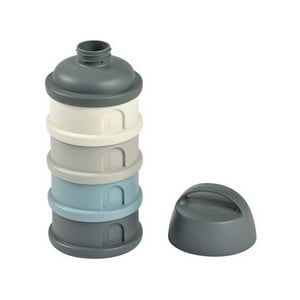 Beaba - Dosificador De Leche O Porta Snack, Color Gris