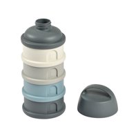 Beaba - Dosificador De Leche O Porta Snack, Color Gris
