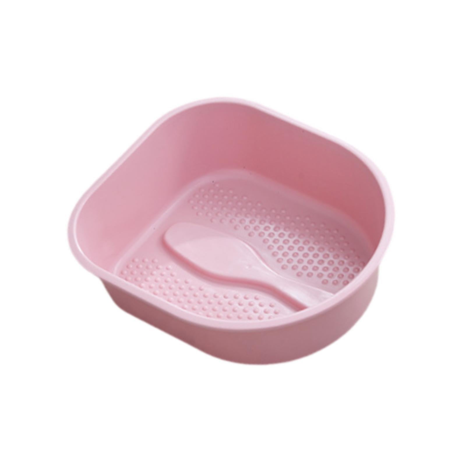 Magideal - Bañera Para Pies, Bañera Para Remojar Los Pies, Bañera De Masaje Portátil, Cómoda Bañera Para Pies, Cubo De Masaje Para Mujeres, Para Lavarse Los Pies Rosa