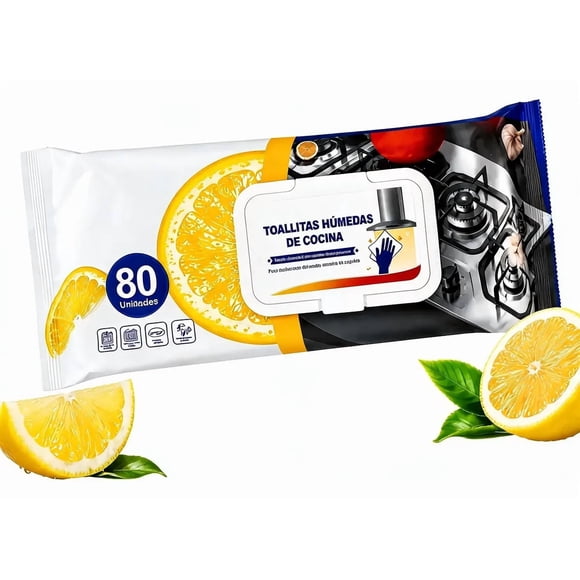 Toallitas Humedas Cocina limpieza Desengrasante Abrillanta