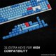 thumbnail image 5 of Set de keycaps HK GAMING personalizadas con sublimación de tinta en PBT, 139 teclas, 5 of 9