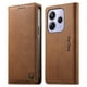 thumbnail image 1 of Funda Billetera de Cuero para [Xiaomi Redmi Note 14 4G], Bloqueo RFID, Tarjetas y Soporte Marrón, 1 of 5