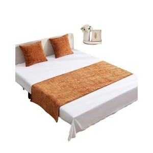 Imac Hogar - Piecera Sin Fundas Modelo Chenille Naranja