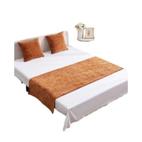 Imac Hogar - Piecera Sin Fundas Modelo Chenille Naranja