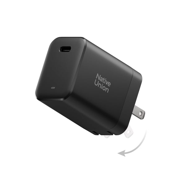 Cargador Native Union Fast GaN PD 45W USB-C negro