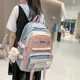 thumbnail image 2 of Color Blocking Women's Backpack Korean Style High School Middle School Student Forest System Versatile Capacity Shoulder Bag, 2 of 3