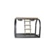 thumbnail image 1 of Soporte de mesa A&E Cage Co. J11 negro con escaleras y tazas, 1 of 1