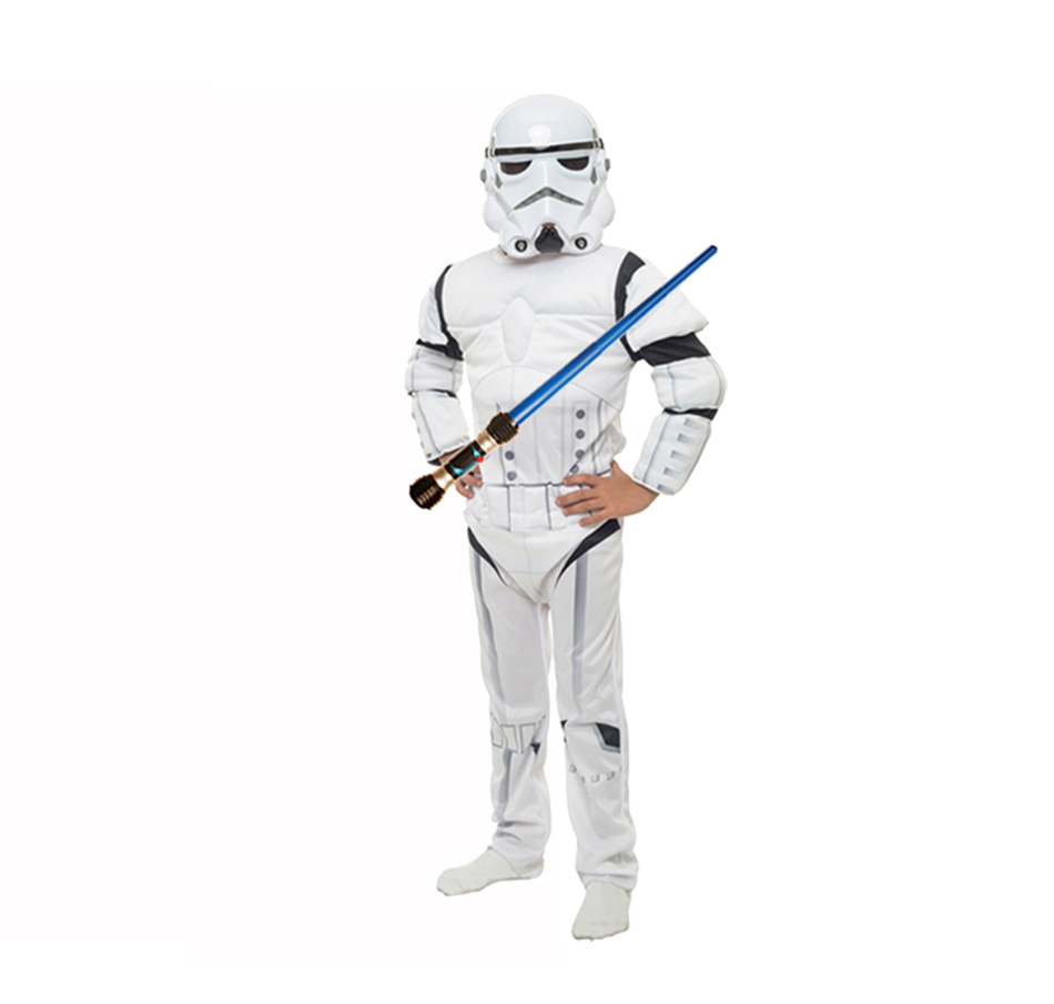 Tododisfraceschile - Disfraz Storm Trooper Star Wars Con Sable Luz Y Sonido Talla 7 A 8 Años