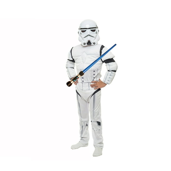 Disfraz Storm Trooper Star Wars Con Sable Luz Y Sonido Talla 7 A 8 Años