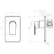 thumbnail image 5 of Monomando Ducha Empotrado Filippo Stretto Cromo, 5 of 5