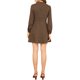 thumbnail image 3 of INSPIRE CHIC Vestido de Mujer para Regreso a Clases con Estampado de Cuadros Vichy, Cuello Simulado con Volantes, Botones Abajo, Mangas Largas, Talla XL, Marrón, 3 of 8