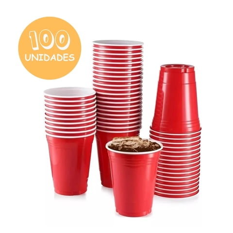 Disparo - Pack 100 Vasos Desechables De 473Ml Para Fiestas Celebracion