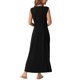thumbnail image 3 of INSPIRE CHIC Vestidos sin mangas para mujer con botones, ajuste acampanado, línea A, fluido, casual, vestidos largos, atuendos de verano, talla S, negro, 3 of 6