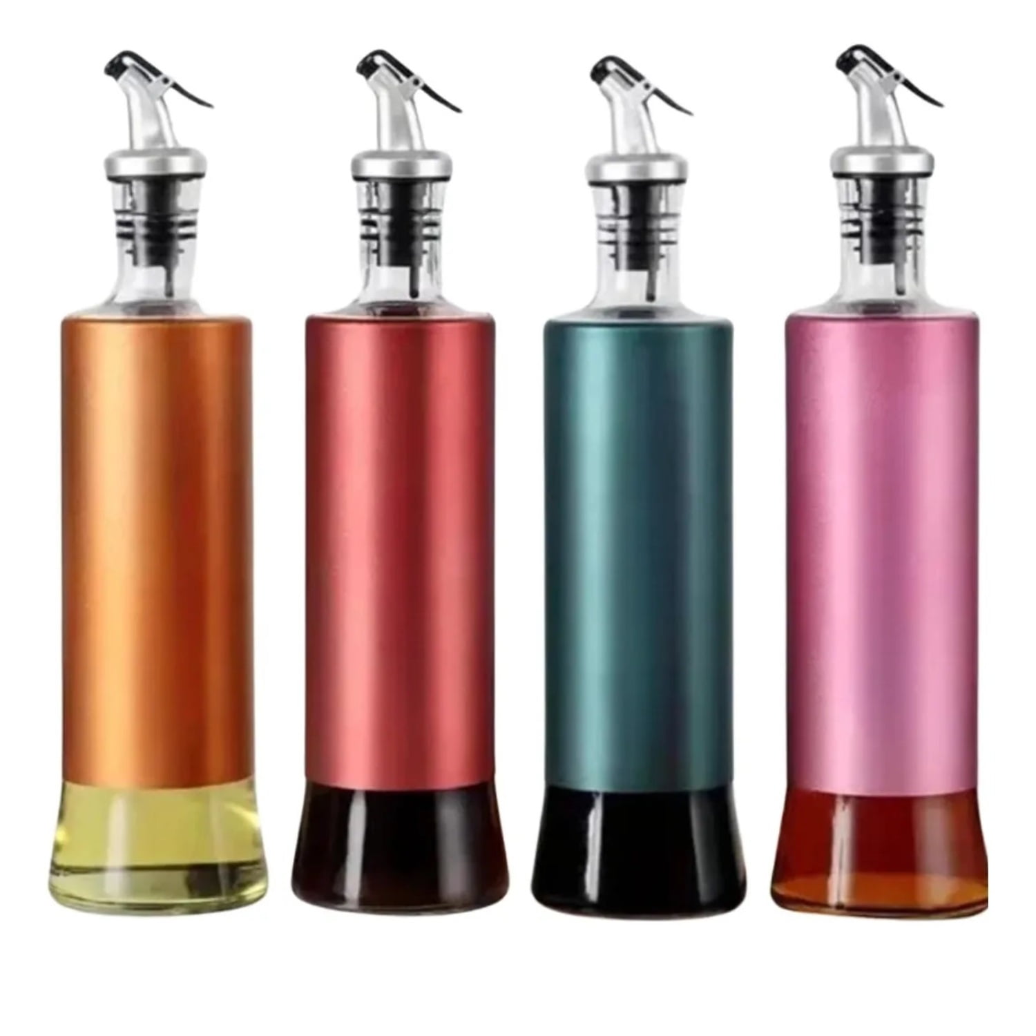 Genérico - Pack X 3 Botellas Dispensador De Aceite 300ml Aceitera Cocina