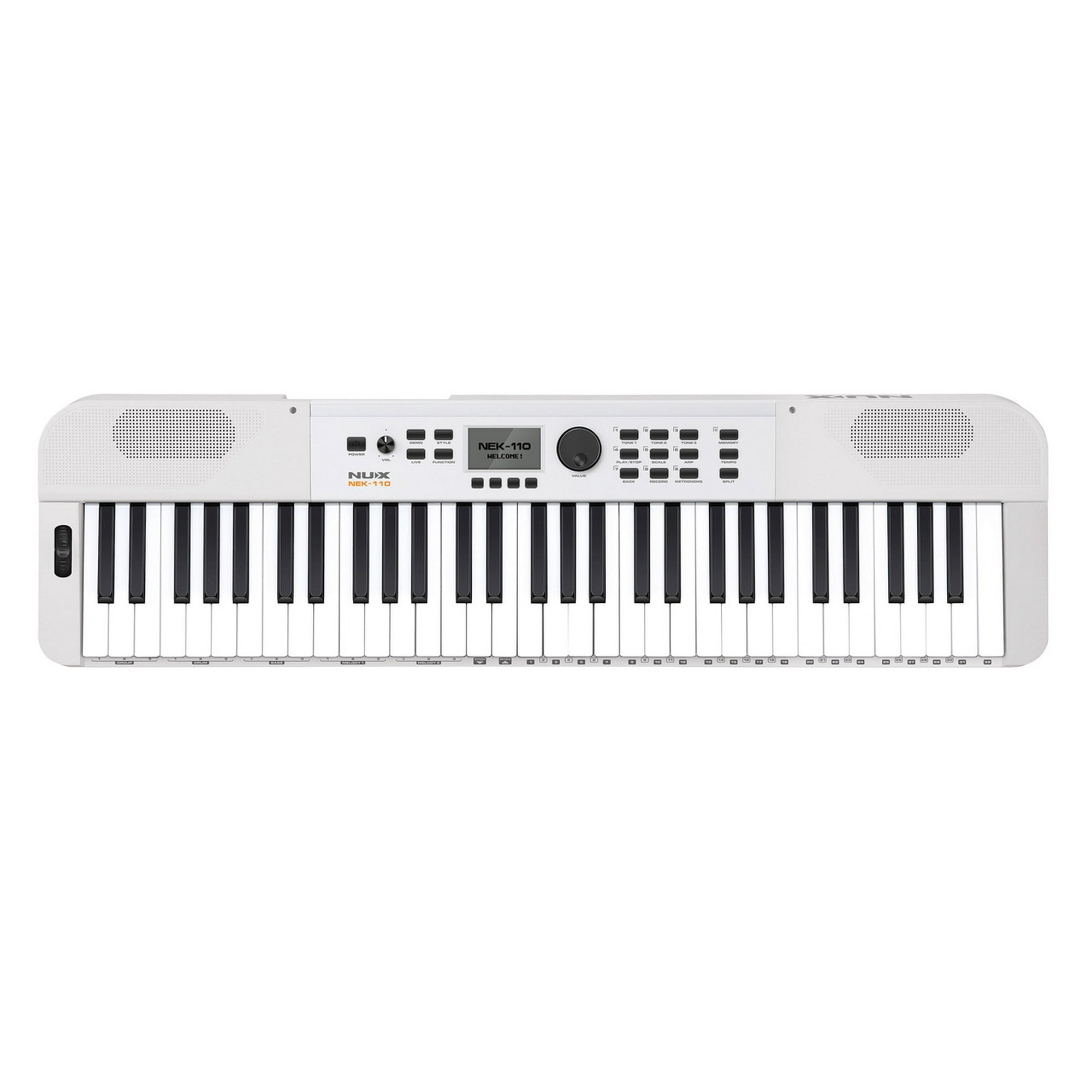 Teclado Digital 61 Teclas Nek-110 White Nux