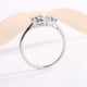 thumbnail image 4 of 4Cttw Toi Et Moi Ring para Mujer Alianzas de Boda Color D Claridad VVS1 Anillo de Compromiso de Moissanita en Forma de Esmeralda/pera Anillo de Doble Piedra de Plata Esterlina 925, 4 of 8
