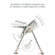 thumbnail image 3 of Silla De Comer Plegable Con Ruedas Rosada Lubabycas, 3 of 8