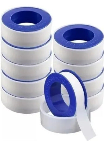 Genérico - Pack 10 Unidades Rollos Cinta Teflón 3/4 Pulgadas