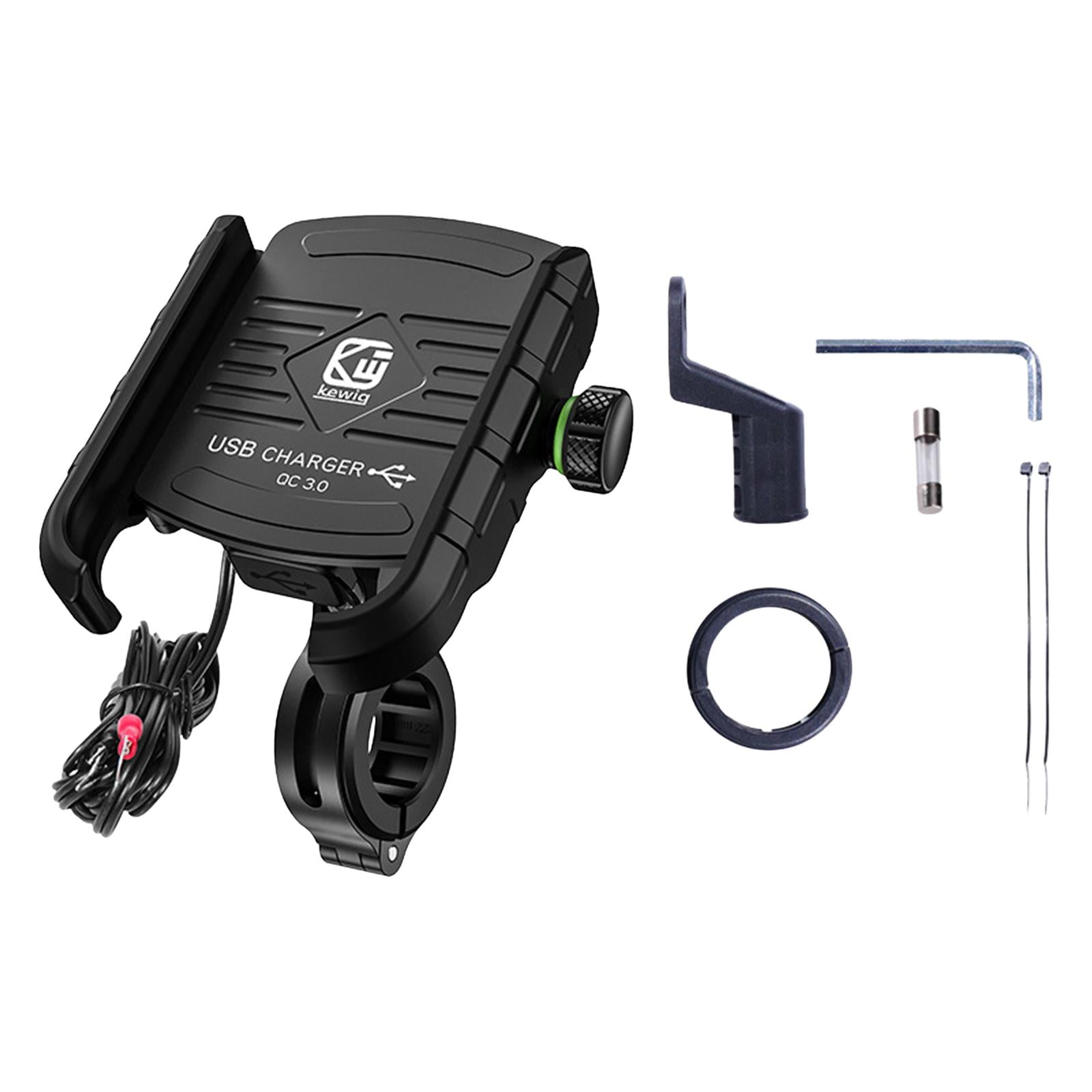 Bothyi - Soporte Para Teléfono De Motocicleta Cargador Usb 3.0 Accesorios Resistentes Cargador De Teléfono Móvil