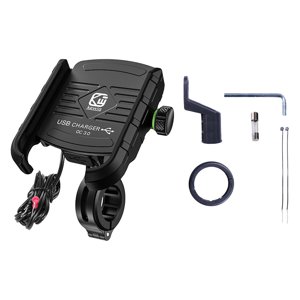 Bothyi - Soporte Para Teléfono De Motocicleta Cargador Usb 3.0 Accesorios Resistentes Cargador De Teléfono Móvil