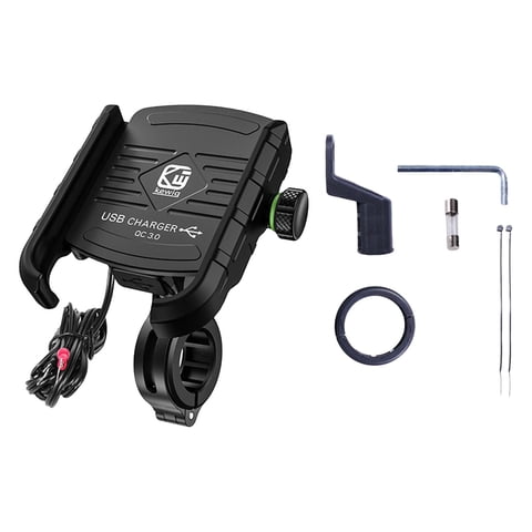 Bothyi - Soporte Para Teléfono De Motocicleta Cargador Usb 3.0 Accesorios Resistentes Cargador De Teléfono Móvil