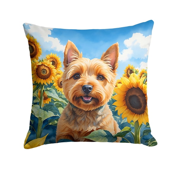 Cojín Sunflowers Norwich Terrier