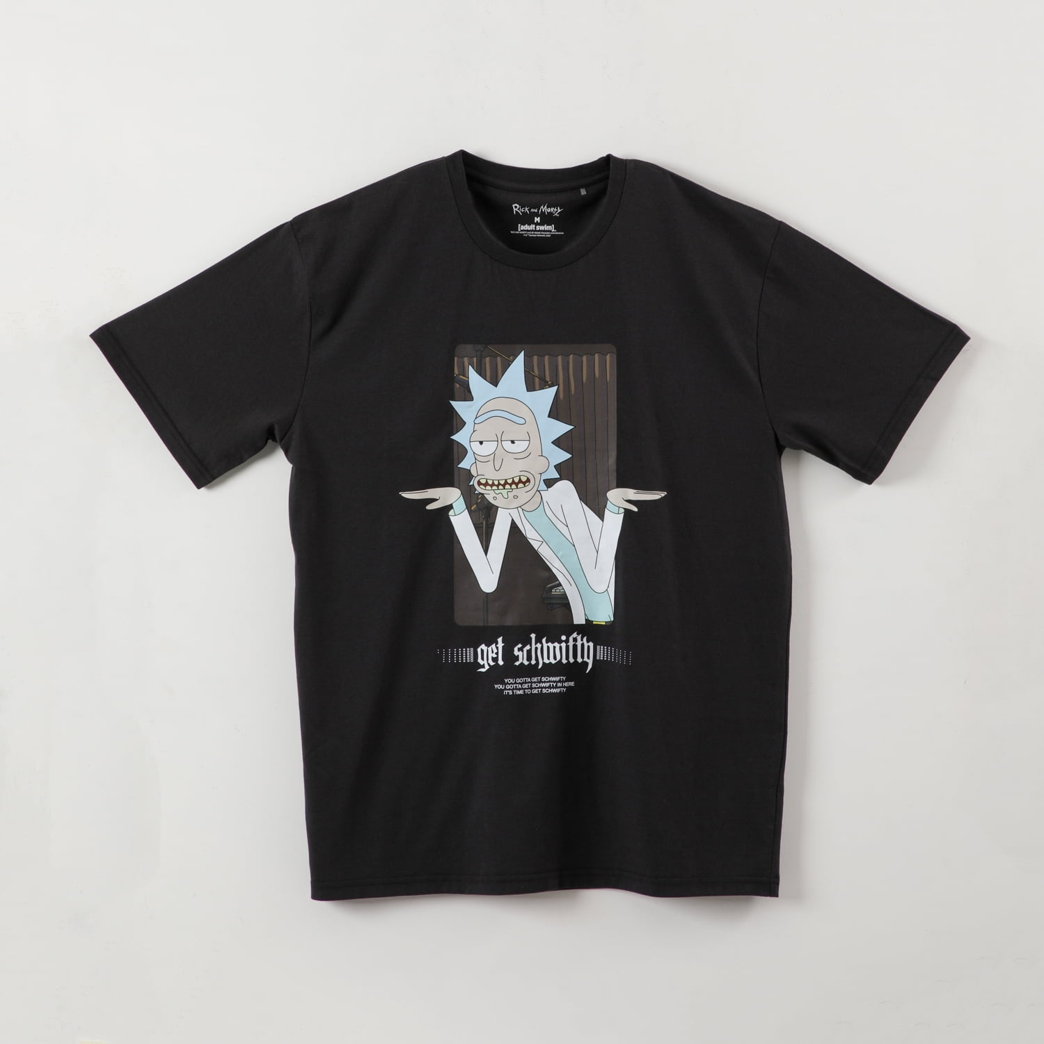 Polera Manga Corta Hombre Gris Rick And Morty