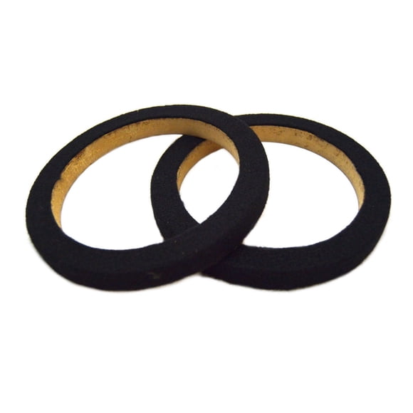 Aros para bocinas Nippon de madera con alfombra negra, 1 par