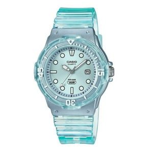 Reloj Casio Pop Analog Resin Strap Blue Dial Translucent Quartz Lrw-200Hs-2Ev 100M Women'S Watch