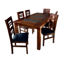 Koliat - Jgo Comedor Florencia 6S Nogal Ceramica Gris